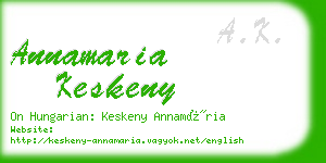 annamaria keskeny business card